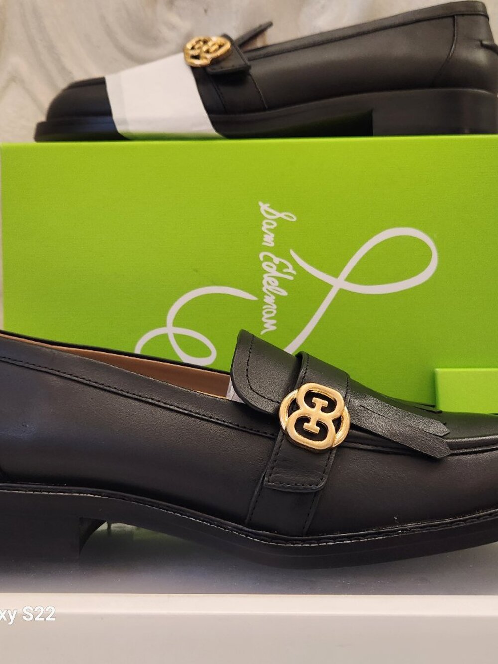Sam Edelman "Charlie" Black Leather Loafers. NIB. Size 9.5